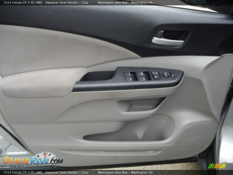 2014 Honda CR-V EX AWD Alabaster Silver Metallic / Gray Photo #14