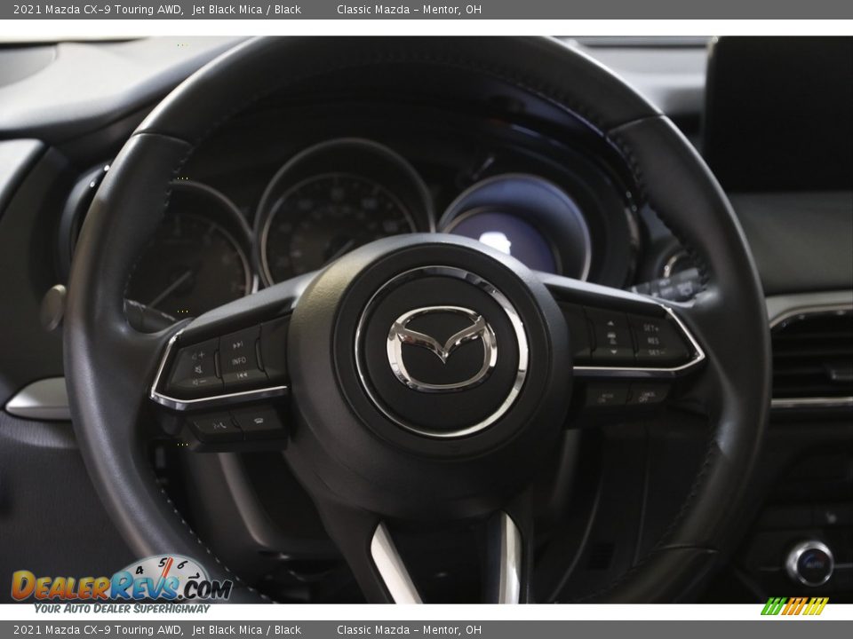 2021 Mazda CX-9 Touring AWD Jet Black Mica / Black Photo #7