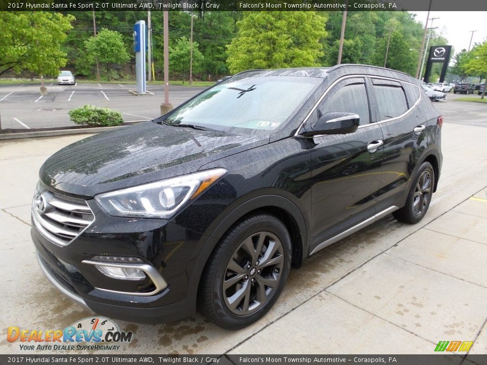 2017 Hyundai Santa Fe Sport 2.0T Ulitimate AWD Twilight Black / Gray Photo #6