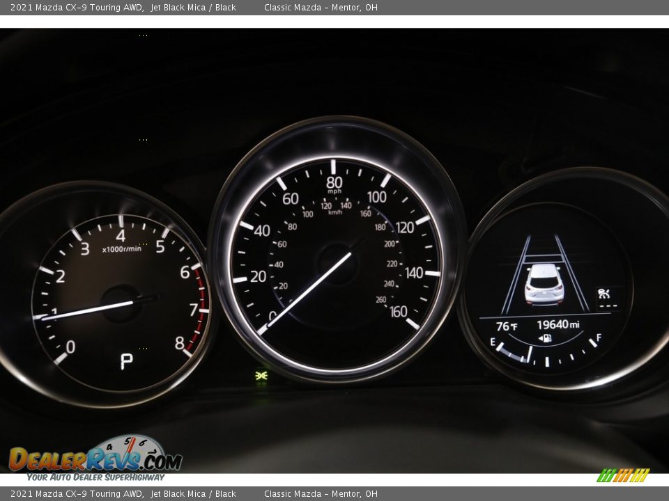 2021 Mazda CX-9 Touring AWD Jet Black Mica / Black Photo #8