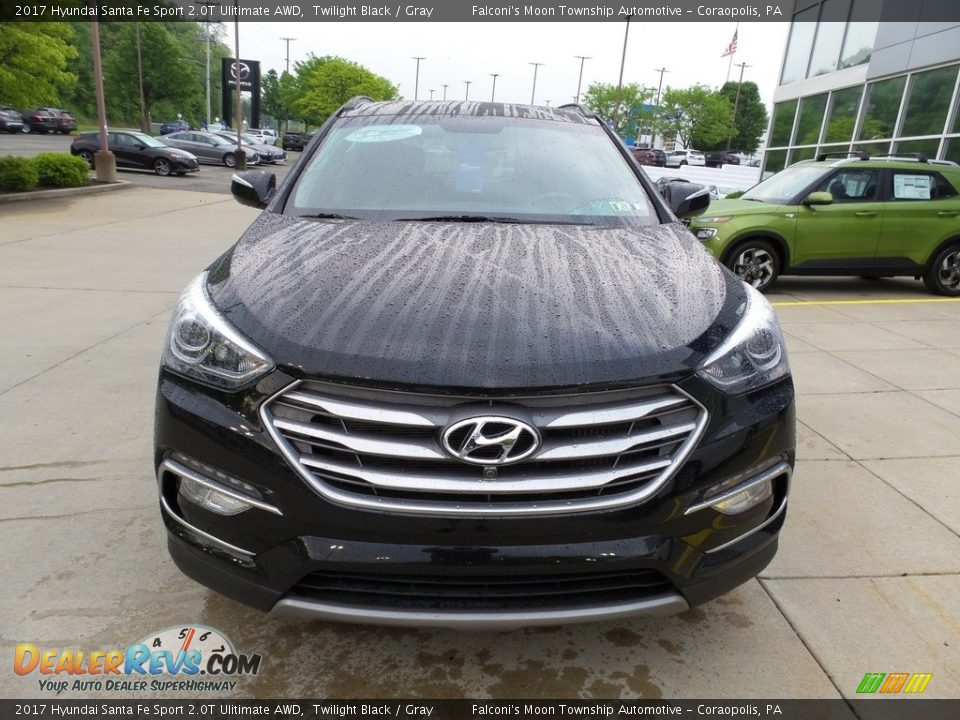 2017 Hyundai Santa Fe Sport 2.0T Ulitimate AWD Twilight Black / Gray Photo #7