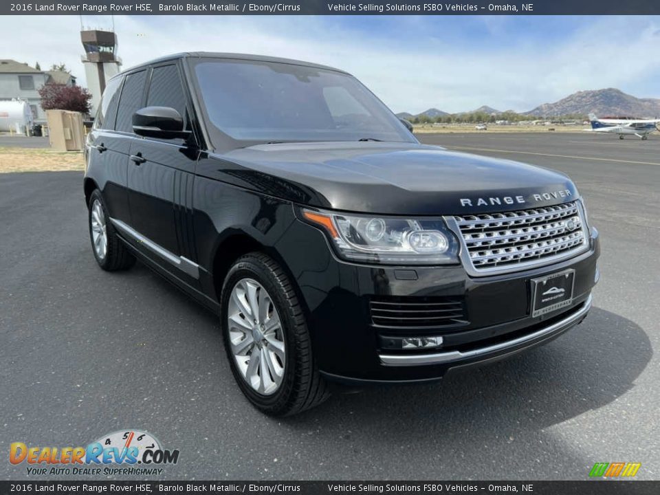 2016 Land Rover Range Rover HSE Barolo Black Metallic / Ebony/Cirrus Photo #17