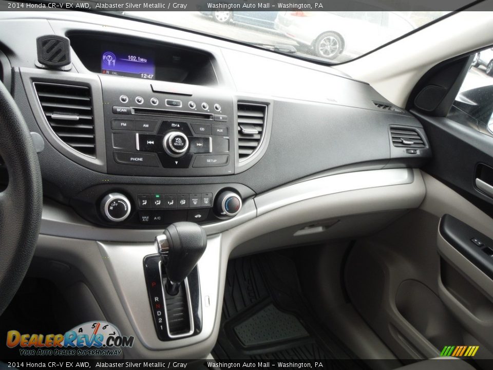 2014 Honda CR-V EX AWD Alabaster Silver Metallic / Gray Photo #18