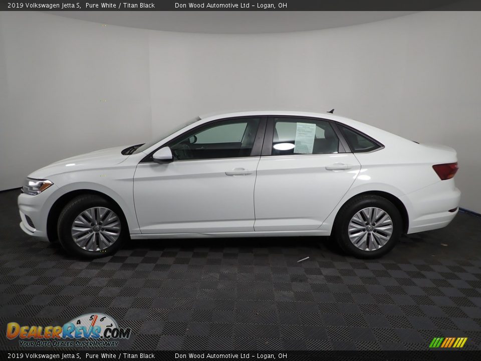 2019 Volkswagen Jetta S Pure White / Titan Black Photo #8