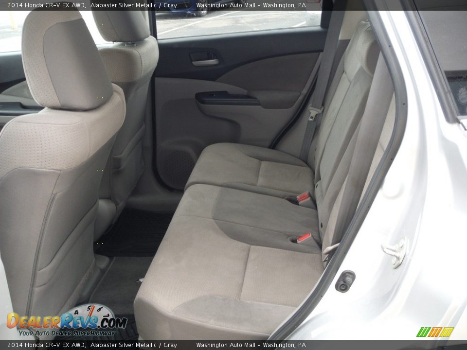 2014 Honda CR-V EX AWD Alabaster Silver Metallic / Gray Photo #25
