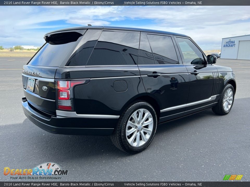 2016 Land Rover Range Rover HSE Barolo Black Metallic / Ebony/Cirrus Photo #27