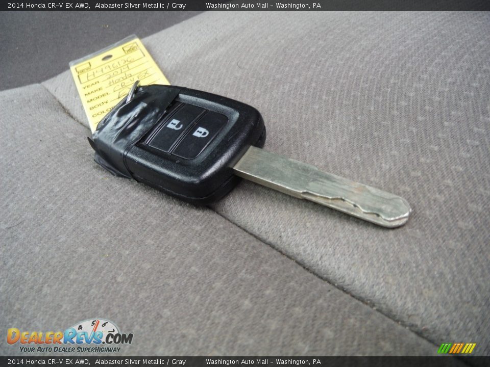 2014 Honda CR-V EX AWD Alabaster Silver Metallic / Gray Photo #27