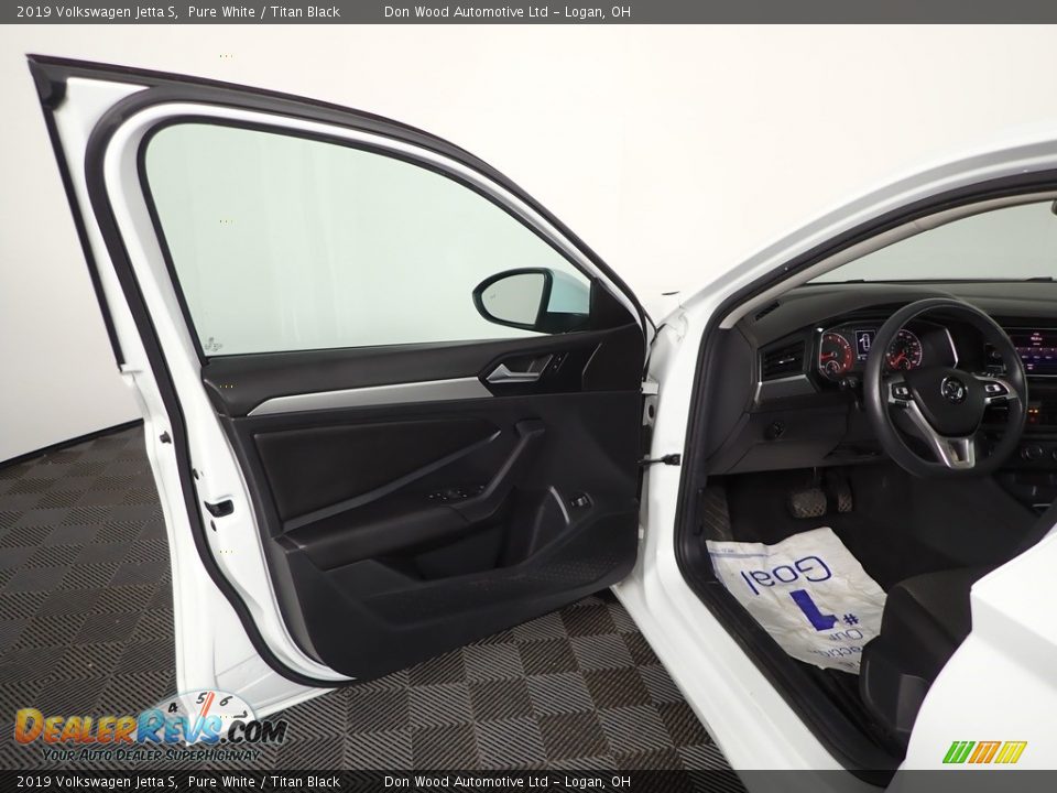 2019 Volkswagen Jetta S Pure White / Titan Black Photo #14