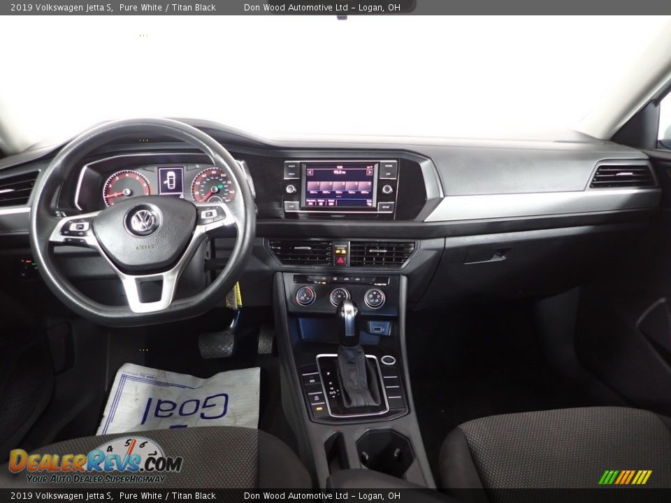 2019 Volkswagen Jetta S Pure White / Titan Black Photo #26