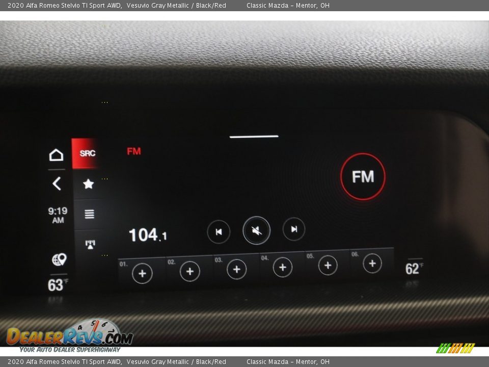 2020 Alfa Romeo Stelvio TI Sport AWD Vesuvio Gray Metallic / Black/Red Photo #13