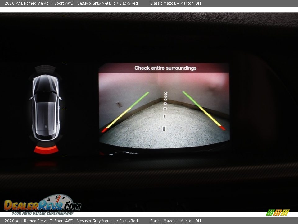 2020 Alfa Romeo Stelvio TI Sport AWD Vesuvio Gray Metallic / Black/Red Photo #15