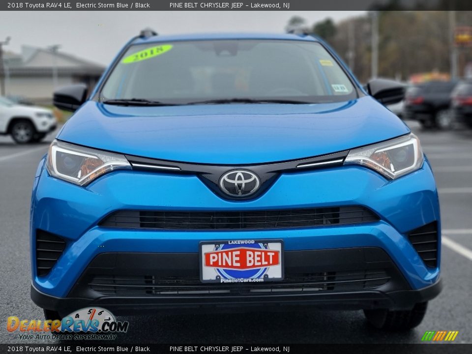 2018 Toyota RAV4 LE Electric Storm Blue / Black Photo #13