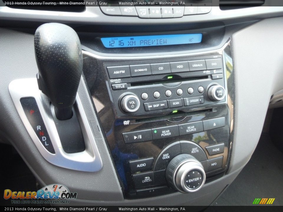 2013 Honda Odyssey Touring White Diamond Pearl / Gray Photo #22