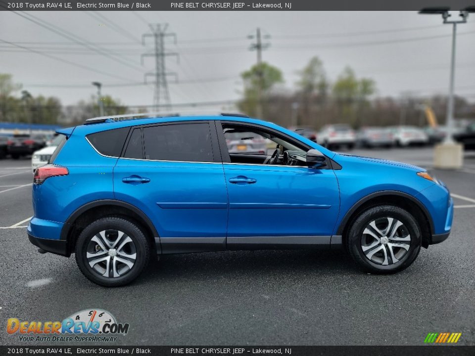 2018 Toyota RAV4 LE Electric Storm Blue / Black Photo #19