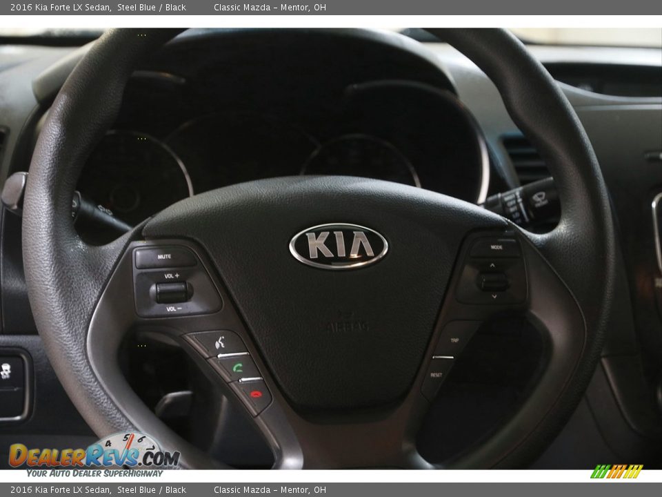 2016 Kia Forte LX Sedan Steel Blue / Black Photo #7