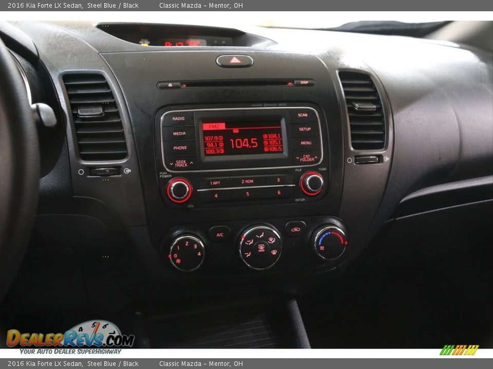 2016 Kia Forte LX Sedan Steel Blue / Black Photo #9