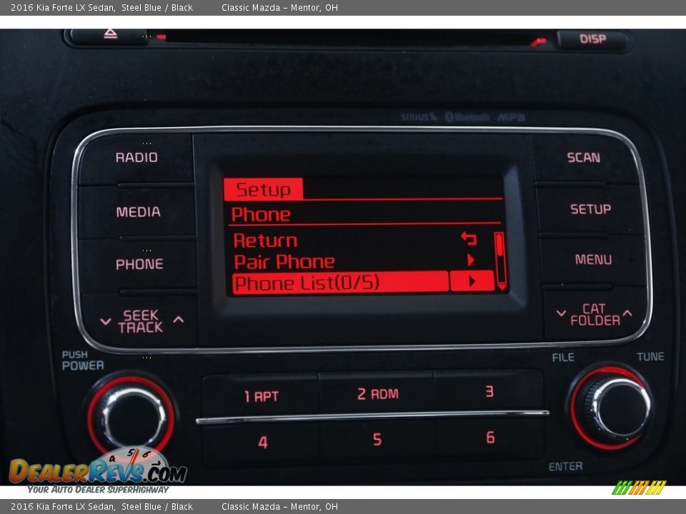 2016 Kia Forte LX Sedan Steel Blue / Black Photo #10