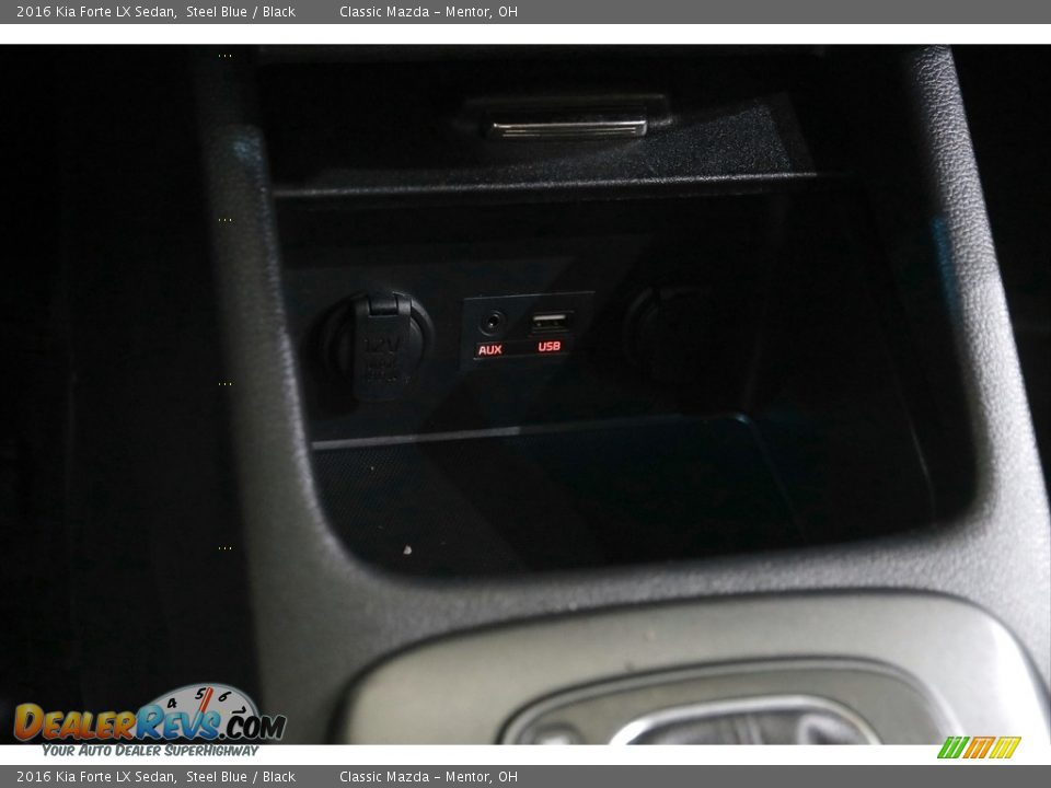 2016 Kia Forte LX Sedan Steel Blue / Black Photo #12
