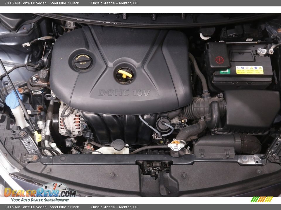 2016 Kia Forte LX Sedan Steel Blue / Black Photo #17