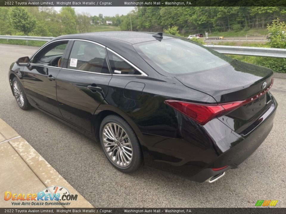 2022 Toyota Avalon Limited Midnight Black Metallic / Cognac Photo #2