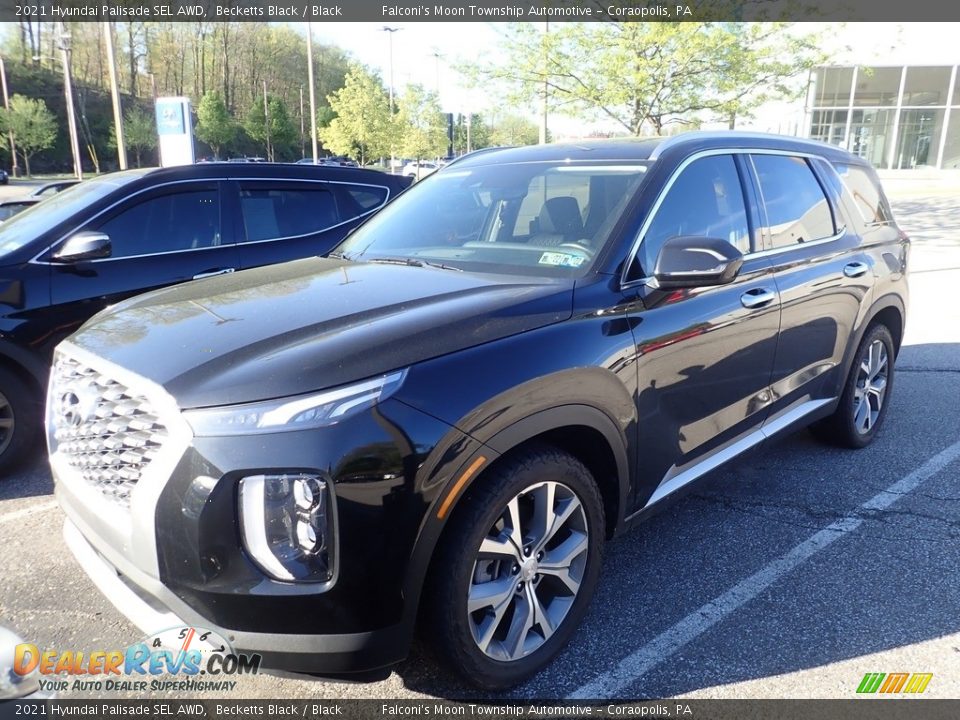 2021 Hyundai Palisade SEL AWD Becketts Black / Black Photo #1