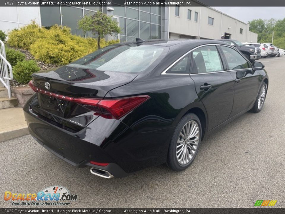 2022 Toyota Avalon Limited Midnight Black Metallic / Cognac Photo #9