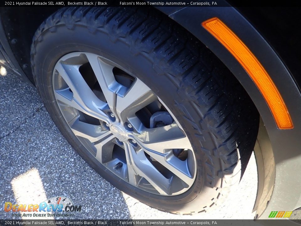 2021 Hyundai Palisade SEL AWD Becketts Black / Black Photo #5