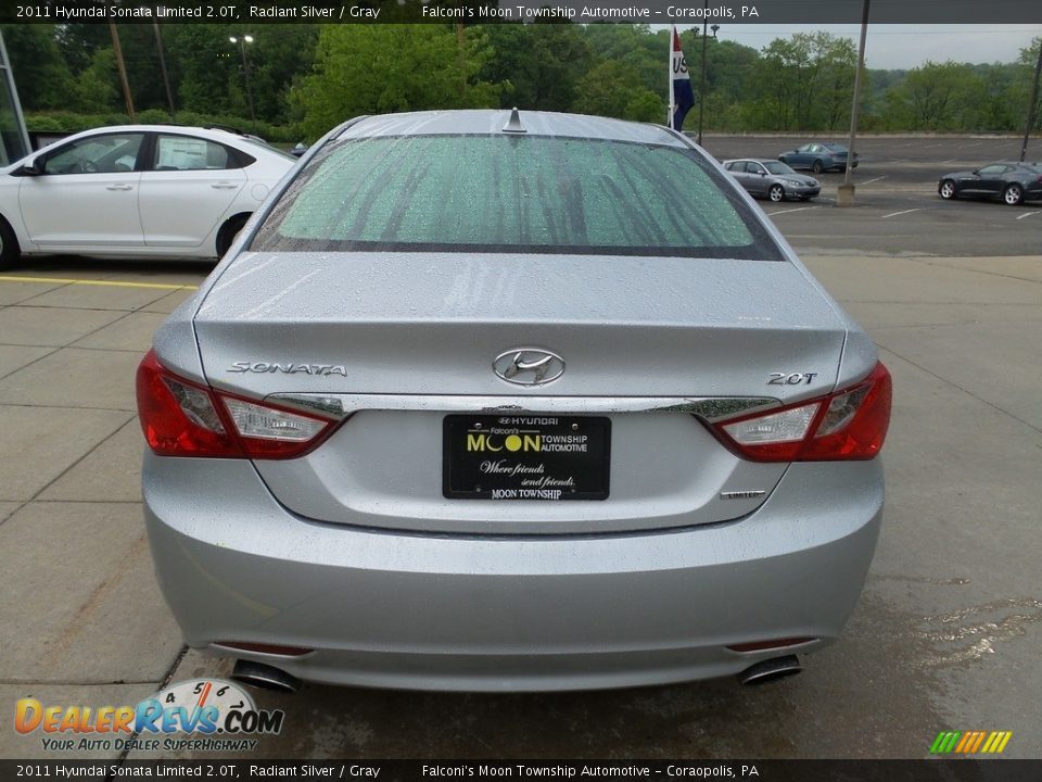 2011 Hyundai Sonata Limited 2.0T Radiant Silver / Gray Photo #3