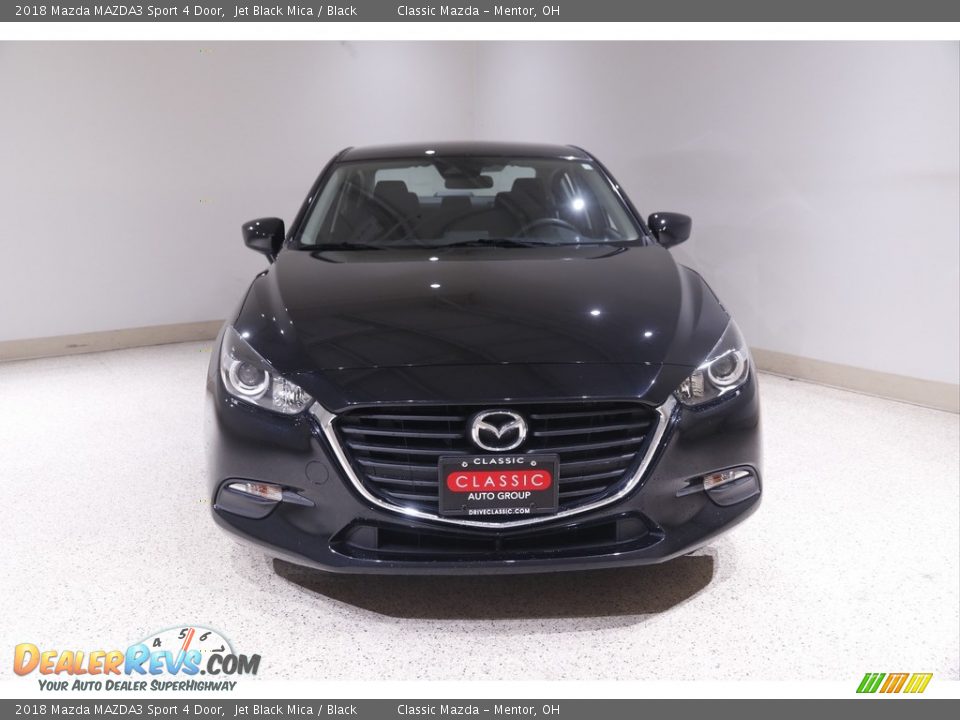 2018 Mazda MAZDA3 Sport 4 Door Jet Black Mica / Black Photo #2