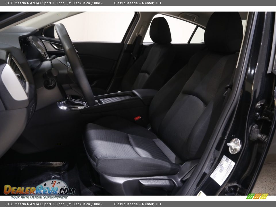 2018 Mazda MAZDA3 Sport 4 Door Jet Black Mica / Black Photo #5