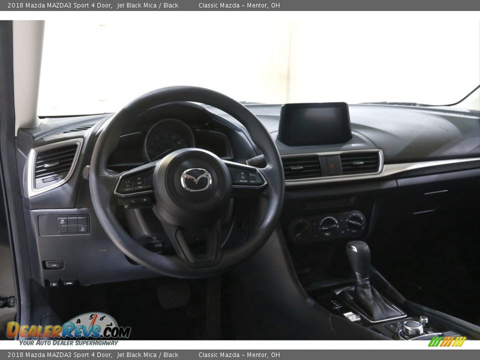 2018 Mazda MAZDA3 Sport 4 Door Jet Black Mica / Black Photo #6