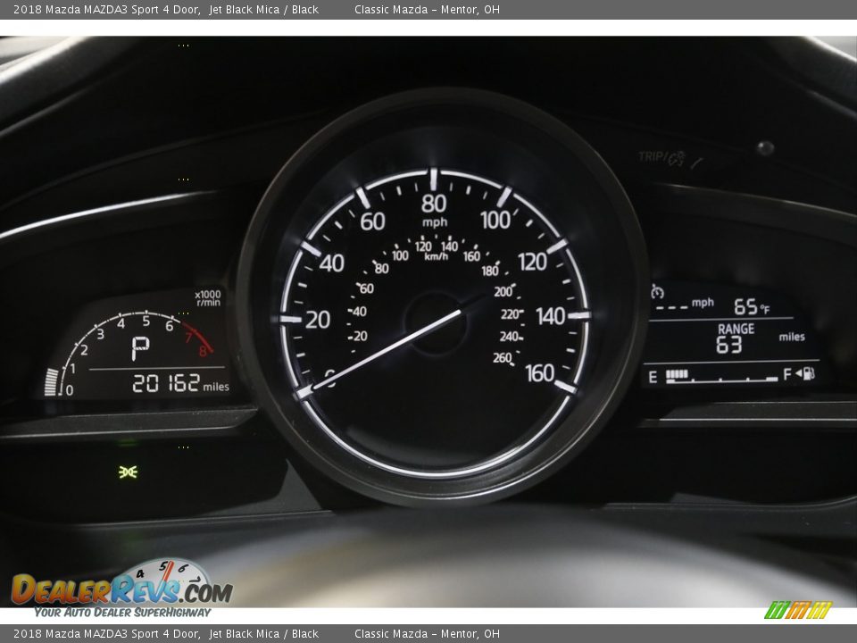 2018 Mazda MAZDA3 Sport 4 Door Jet Black Mica / Black Photo #8