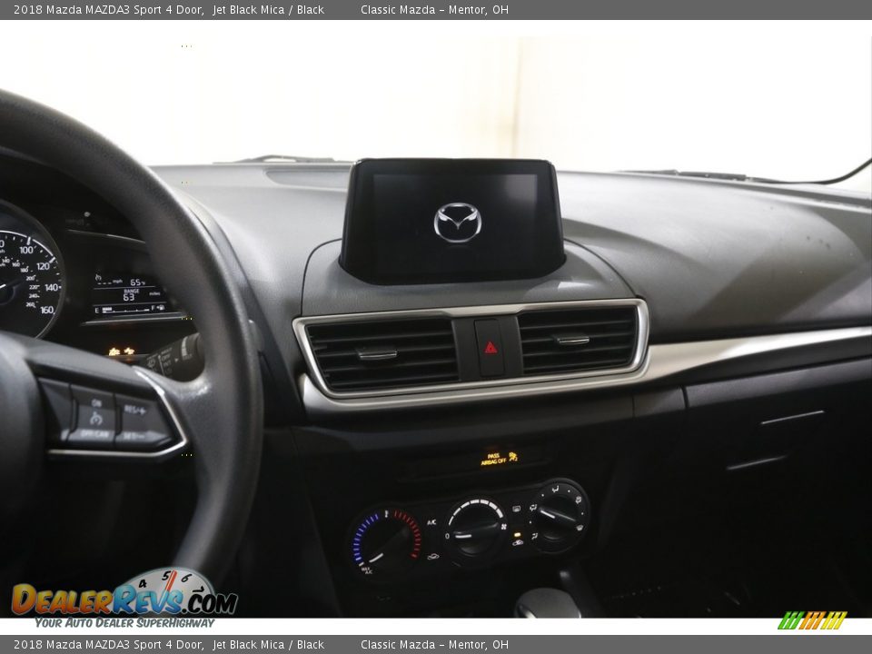 2018 Mazda MAZDA3 Sport 4 Door Jet Black Mica / Black Photo #9