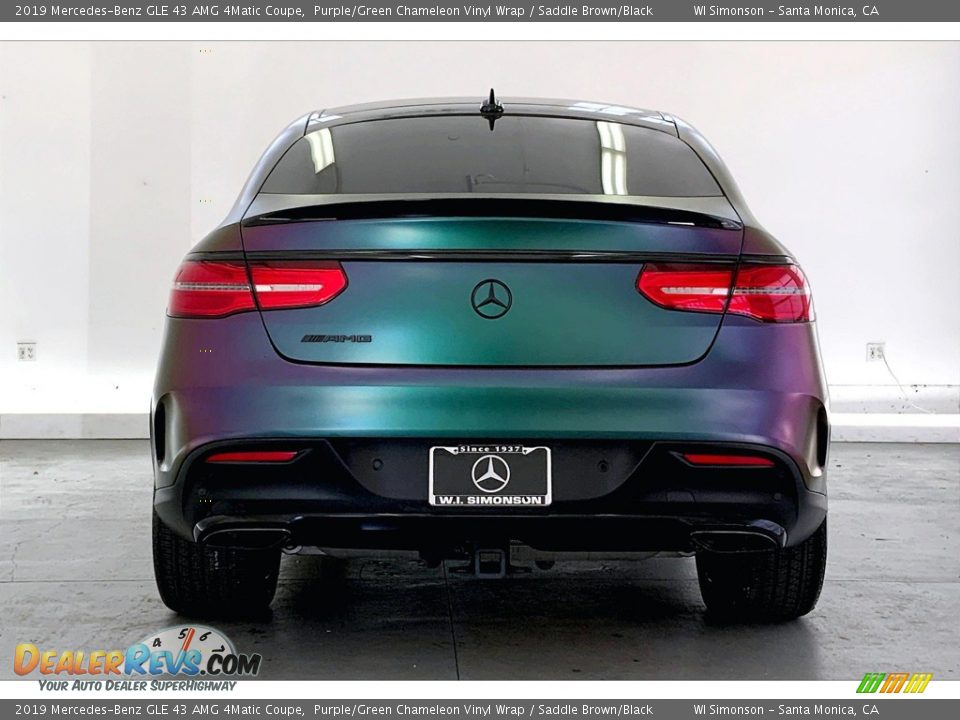 Purple/Green Chameleon Vinyl Wrap 2019 Mercedes-Benz GLE 43 AMG 4Matic Coupe Photo #3