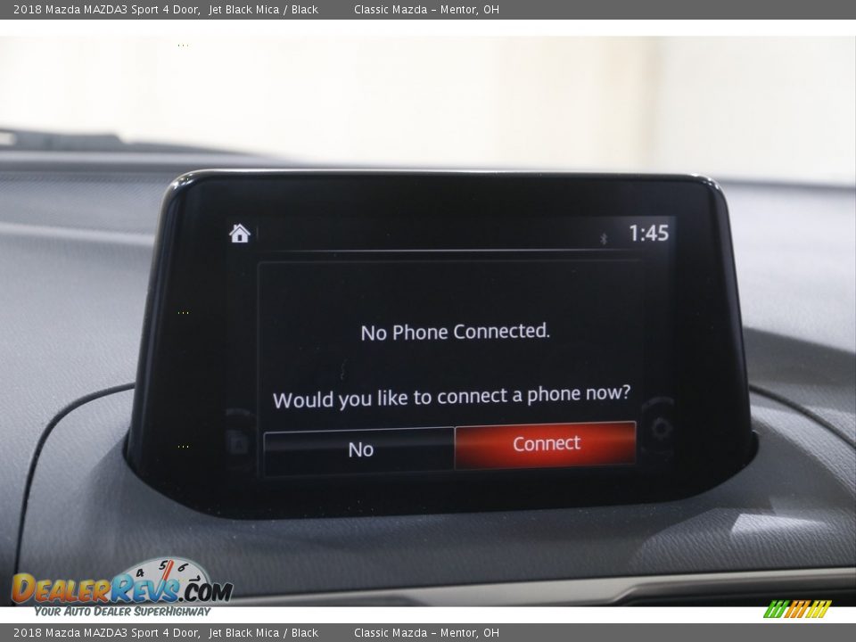 2018 Mazda MAZDA3 Sport 4 Door Jet Black Mica / Black Photo #10