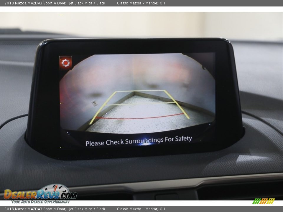 2018 Mazda MAZDA3 Sport 4 Door Jet Black Mica / Black Photo #12