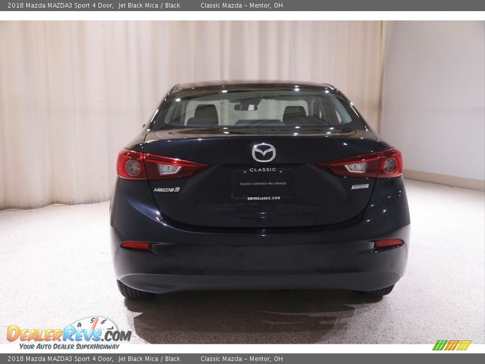 2018 Mazda MAZDA3 Sport 4 Door Jet Black Mica / Black Photo #18