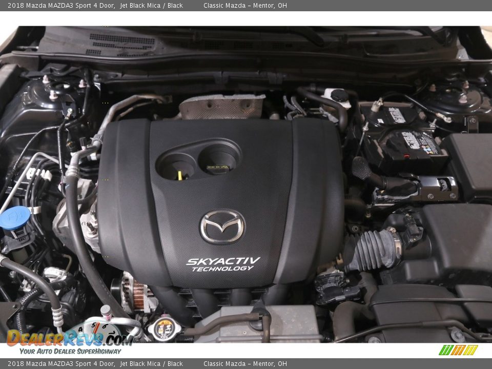 2018 Mazda MAZDA3 Sport 4 Door Jet Black Mica / Black Photo #19