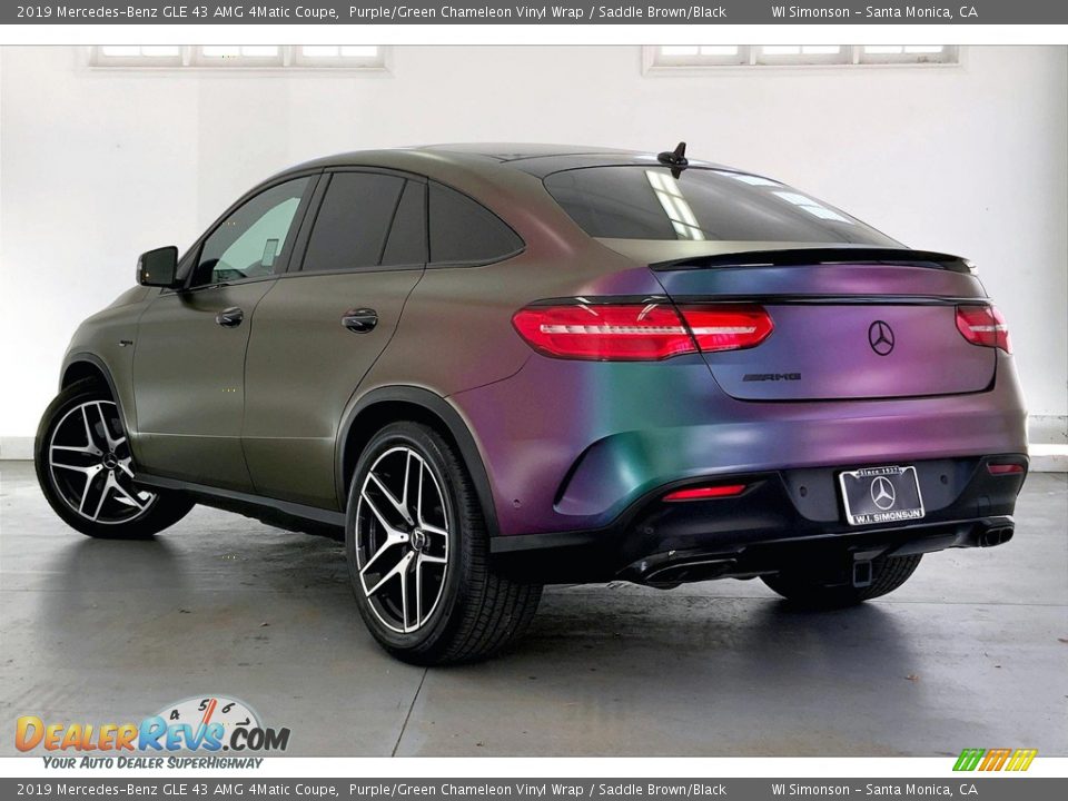 Purple/Green Chameleon Vinyl Wrap 2019 Mercedes-Benz GLE 43 AMG 4Matic Coupe Photo #10