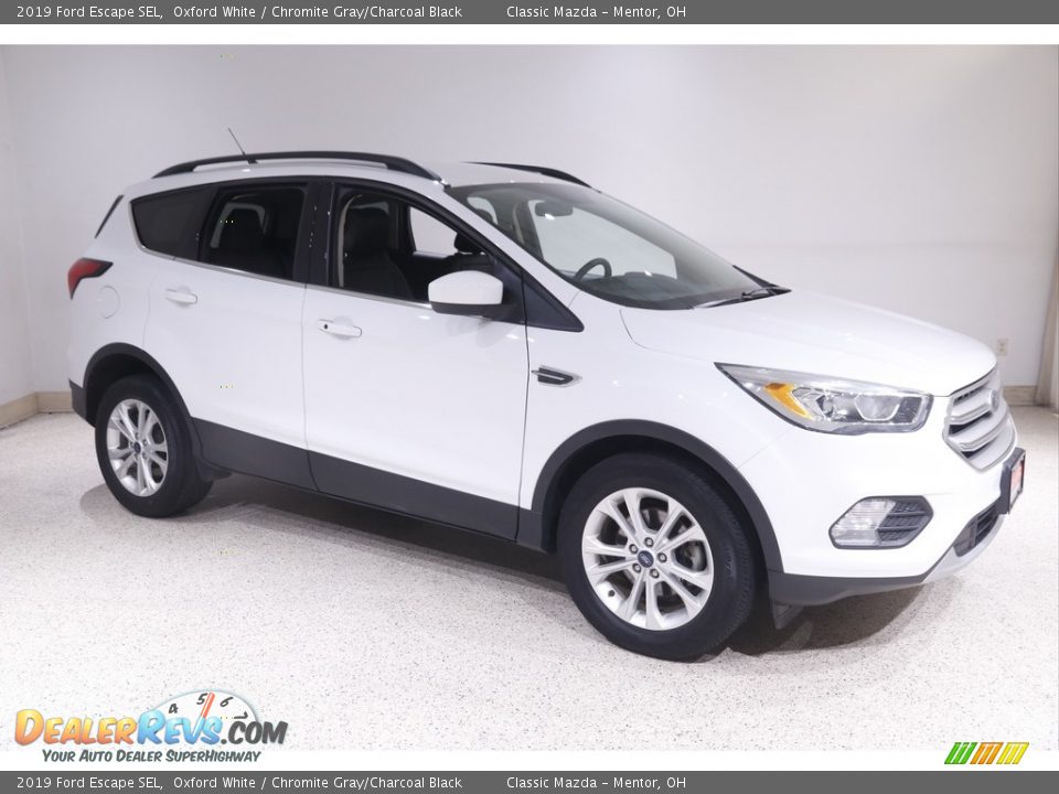2019 Ford Escape SEL Oxford White / Chromite Gray/Charcoal Black Photo #1