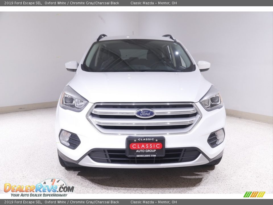 2019 Ford Escape SEL Oxford White / Chromite Gray/Charcoal Black Photo #2