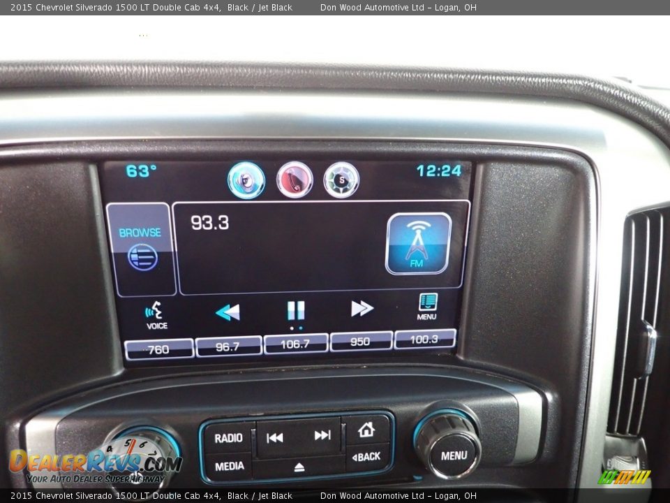 2015 Chevrolet Silverado 1500 LT Double Cab 4x4 Black / Jet Black Photo #2