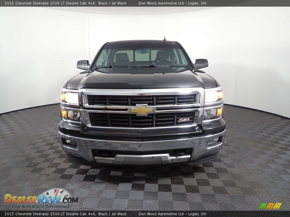 2015 Chevrolet Silverado 1500 LT Double Cab 4x4 Black / Jet Black Photo #4