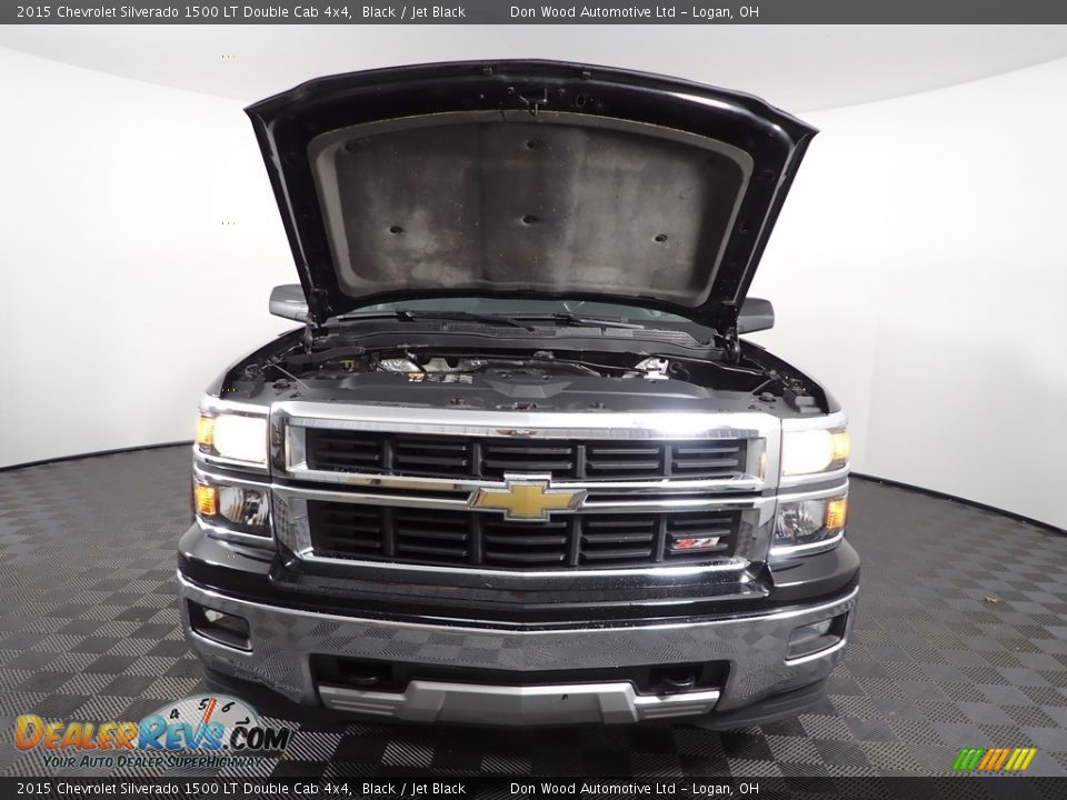 2015 Chevrolet Silverado 1500 LT Double Cab 4x4 Black / Jet Black Photo #5