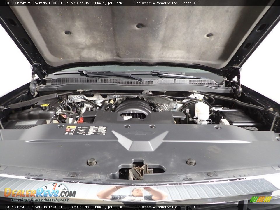 2015 Chevrolet Silverado 1500 LT Double Cab 4x4 Black / Jet Black Photo #6