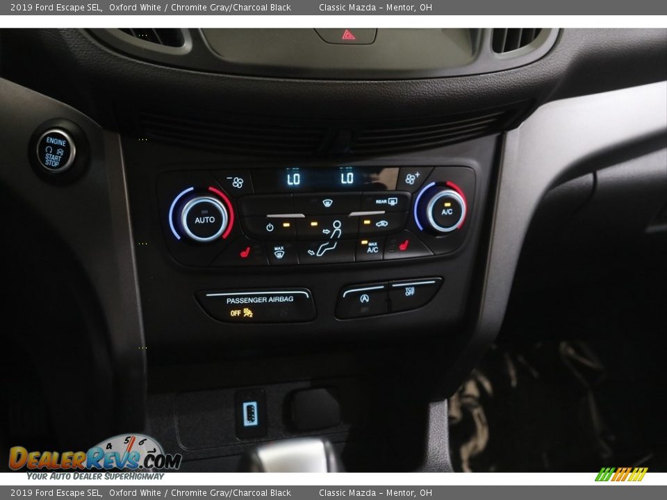 2019 Ford Escape SEL Oxford White / Chromite Gray/Charcoal Black Photo #13