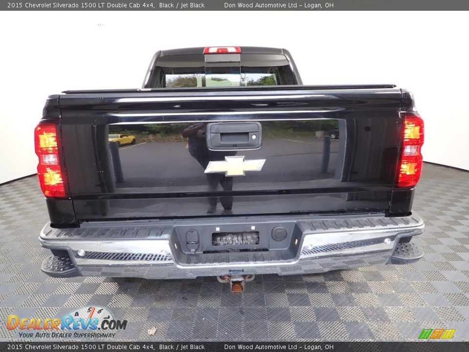 2015 Chevrolet Silverado 1500 LT Double Cab 4x4 Black / Jet Black Photo #10
