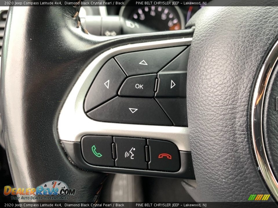 2020 Jeep Compass Latitude 4x4 Diamond Black Crystal Pearl / Black Photo #29