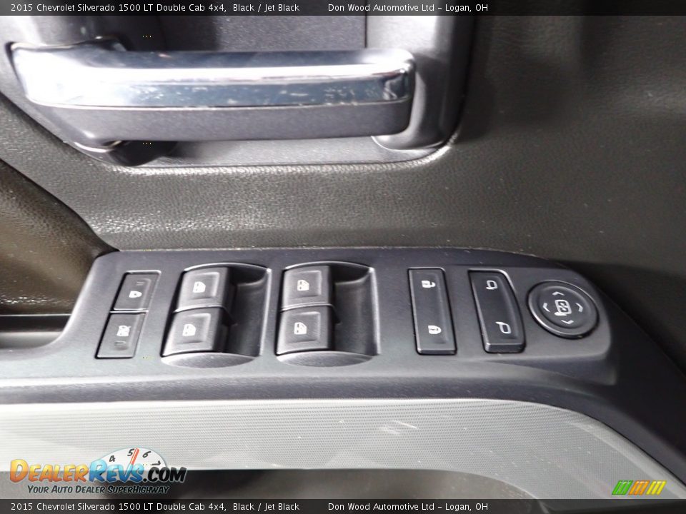 2015 Chevrolet Silverado 1500 LT Double Cab 4x4 Black / Jet Black Photo #15