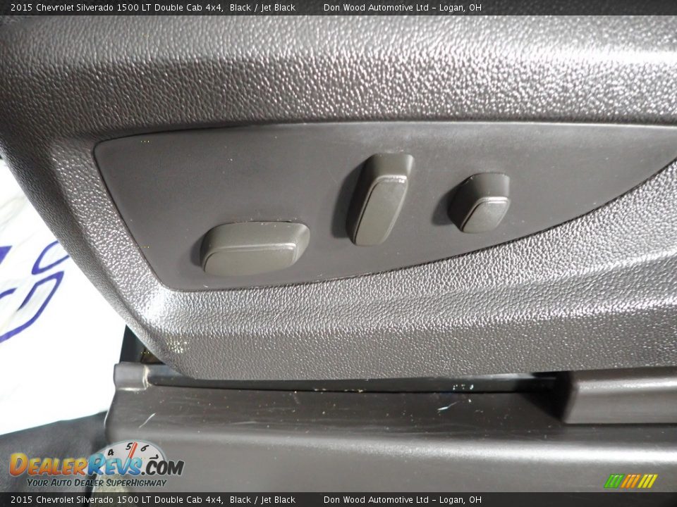 2015 Chevrolet Silverado 1500 LT Double Cab 4x4 Black / Jet Black Photo #16